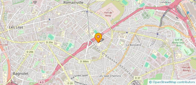 localisation de l'entreprise LA RUCHE à ROMAINVILLE