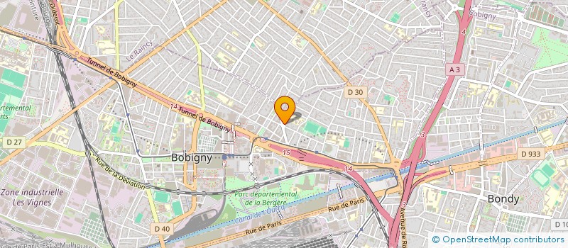 localisation de l'entreprise LA RUCHE  BOBIGNY