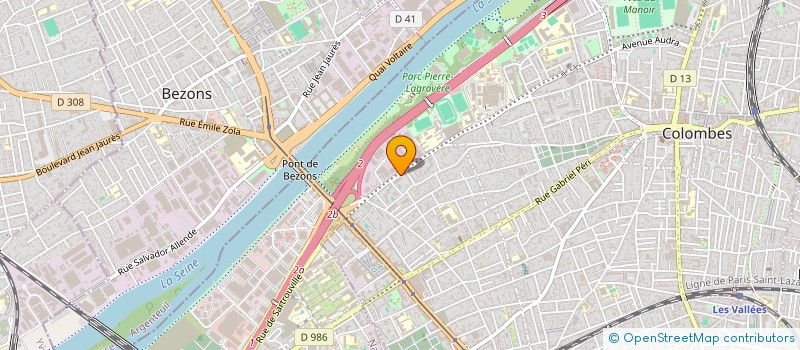 localisation de l'entreprise LA RUCHE à COLOMBES