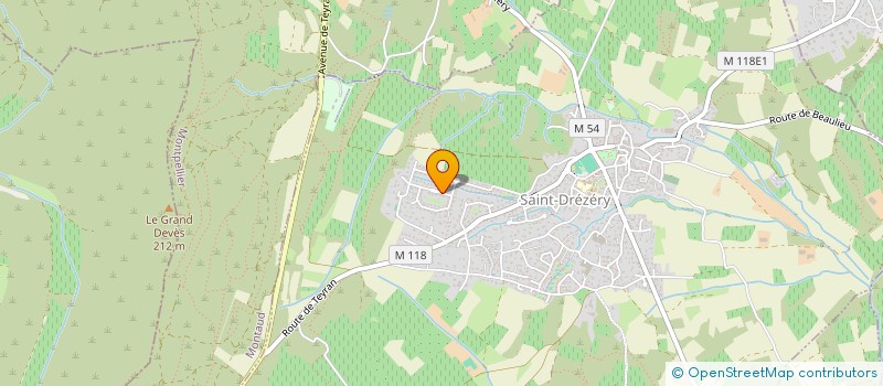 localisation de l'entreprise LA RUCHE  SAINT-DREZERY