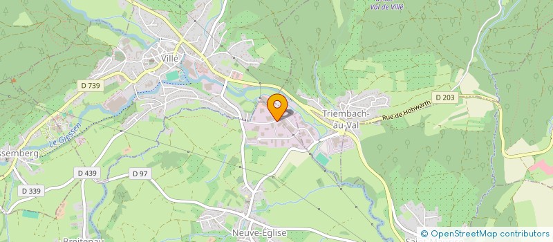 localisation de l'entreprise LA RUCHE  TRIEMBACH-AU-VAL