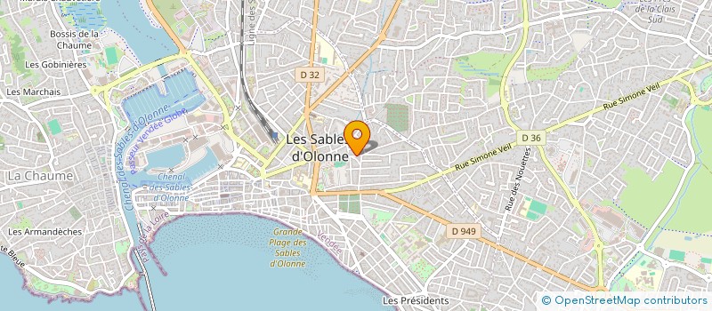 localisation de l'entreprise LA RUCHE à LES SABLES D'OLONNE