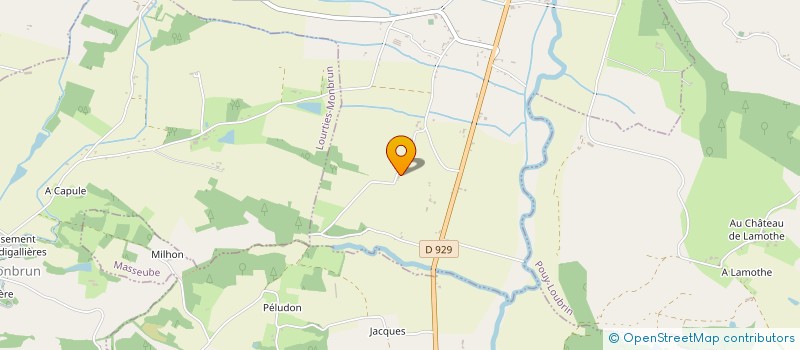 localisation de l'entreprise LA RUCHE  LABARTHE