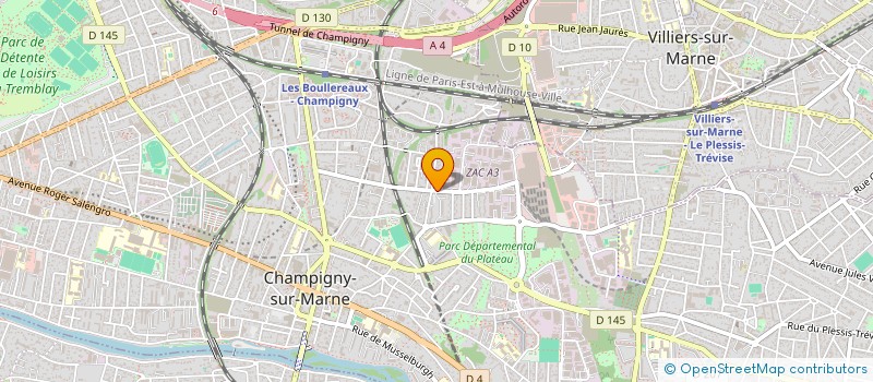 localisation de l'entreprise LA RUCHE 94 à CHAMPIGNY-SUR-MARNE