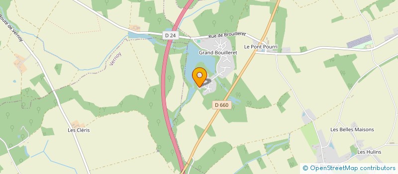 localisation de l'entreprise LA RUCHE  EGRISELLES-LE-BOCAGE