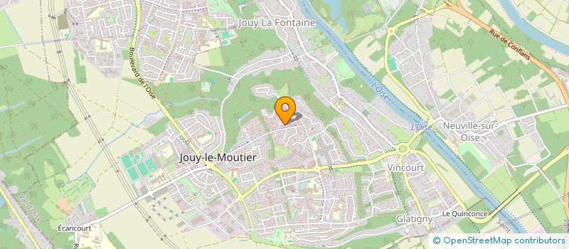 localisation de l'entreprise LA RUCHE  JOUY-LE-MOUTIER