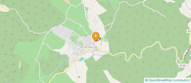 localisation de l'entreprise LA RUCHE  BRUE-AURIAC
