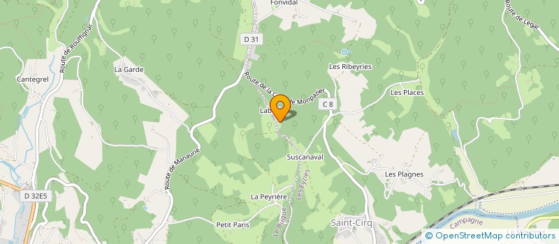 localisation de l'entreprise LA RUCHE A BRAC  TURSAC