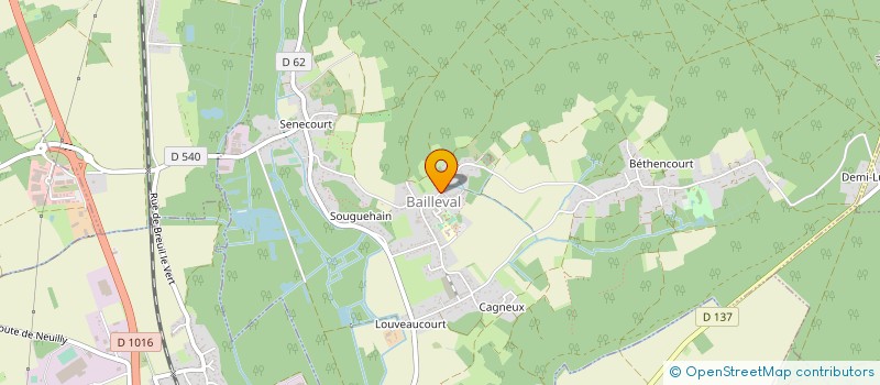 localisation de l'entreprise LA RUCHE A LUSINE  BAILLEVAL