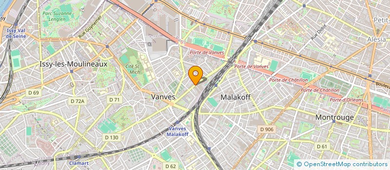 localisation de l'entreprise LA RUCHE (ALTERNAT ECOLO SOLIDAIR A VANVES) à VANVES