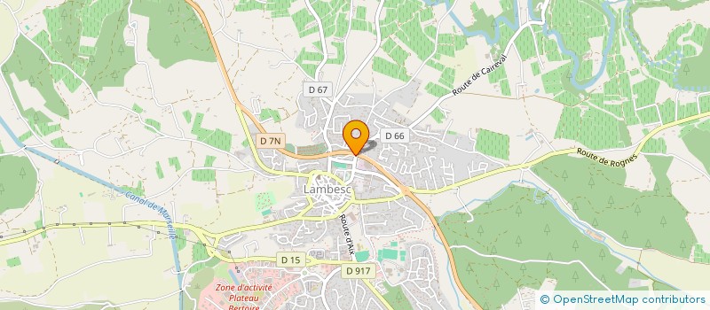 localisation de l'entreprise LA RUCHE ARTISANE  LAMBESC