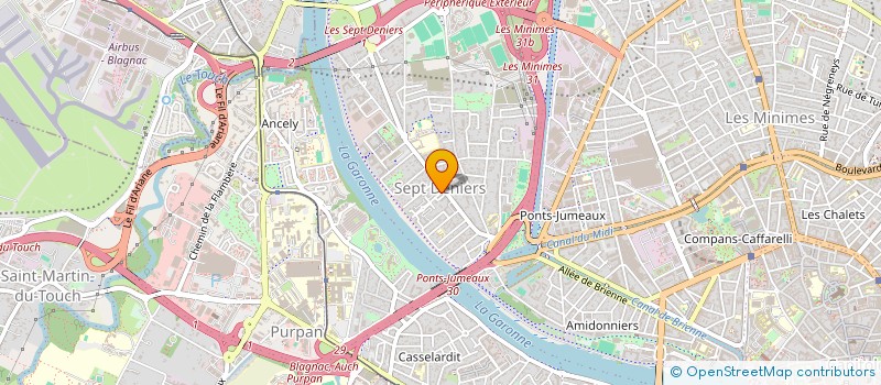localisation de l'entreprise LA RUCHE ( ASSOCIATION SOCIO-CULTURELLE ) à TOULOUSE