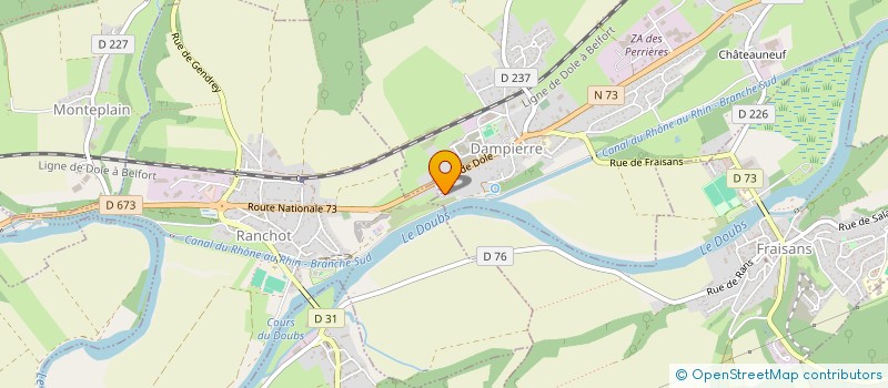 localisation de l'entreprise LA RUCHE AUX IDEES à DAMPIERRE