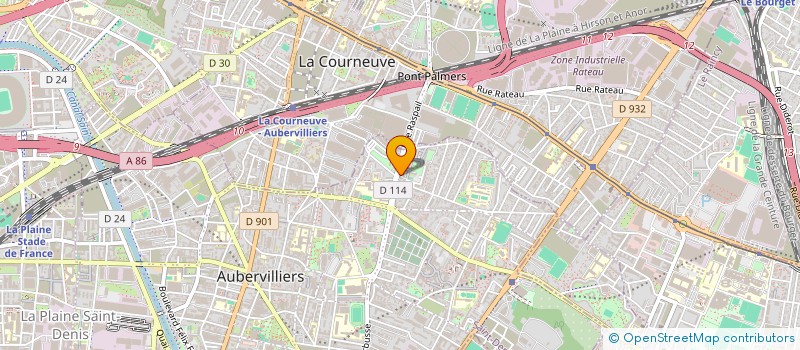 localisation de l'entreprise LA RUCHE AUX SAVOIRS, MEET&PLUG  AUBERVILLIERS