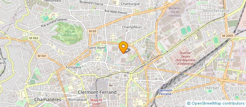 localisation de l'entreprise LA RUCHE BAROQUE  CLERMONT-FERRAND