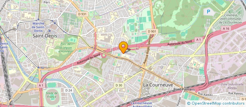 localisation de l'entreprise LA RUCHE CIVIQUE ET CITOYENNE à SAINT-DENIS