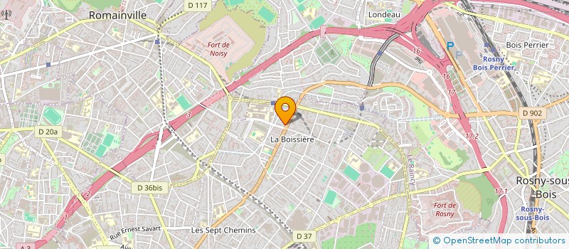 localisation de l'entreprise LA RUCHE DE L ESPOIR à MONTREUIL