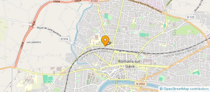 localisation de l'entreprise LA RUCHE DE MONTESSORI à ROMANS-SUR-ISERE