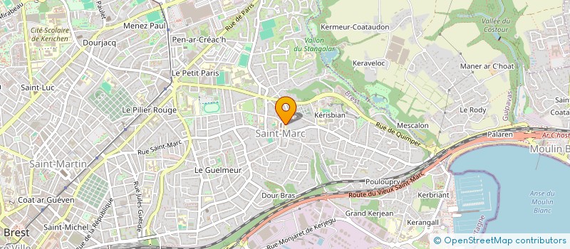 localisation de l'entreprise LA RUCHE DE SAINT MARC à BREST