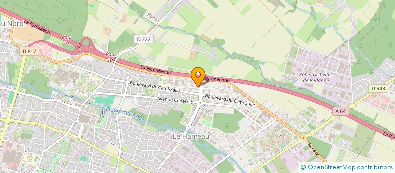 localisation de l'entreprise LA RUCHE DES PYRENEES à PAU