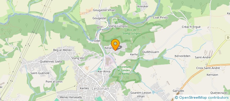 localisation de l'entreprise LA RUCHE DIAG  ERGUE-GABERIC