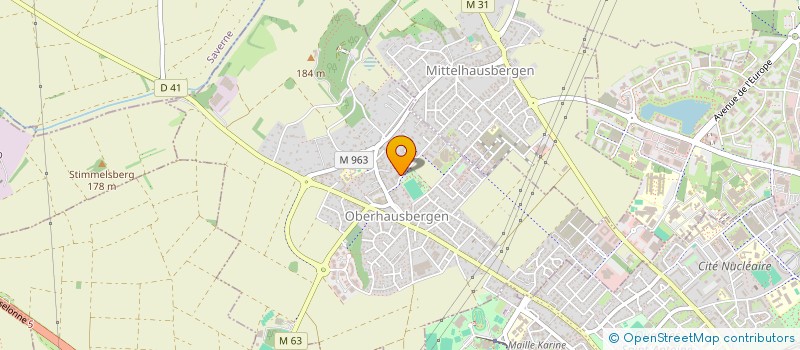 localisation de l'entreprise LA RUCHE DU BATIMENT  OBERHAUSBERGEN