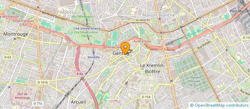 localisation de l'entreprise LA RUCHE EDUCATIVE  GENTILLY