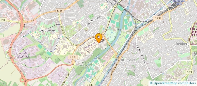 localisation de l'entreprise LA RUCHE FST  MULHOUSE