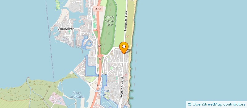 localisation de l'entreprise LA RUCHE IMMOBILIERE  LE BARCARES