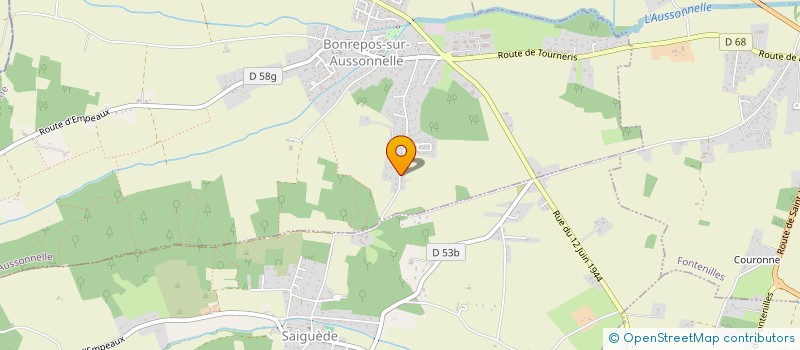 localisation de l'entreprise LA RUCHE O NATUREL à BONREPOS-SUR-AUSSONNELLE