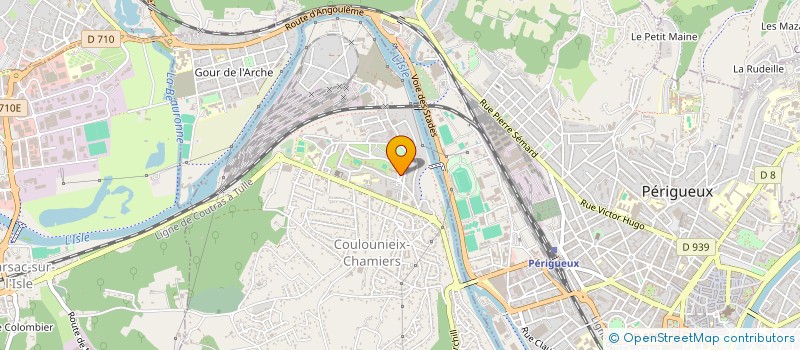 localisation de l'entreprise LA RUCHE REGIE DE QUARTIER à COULOUNIEIX-CHAMIERS