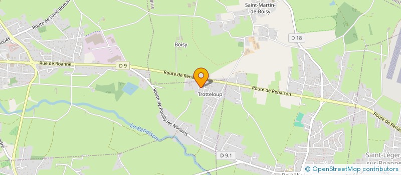 localisation de l'entreprise LA RUCHE ROANNAISE BESACIER à RENAISON