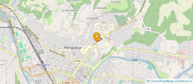 localisation de l'entreprise LA RUCHE SPORTIVE  PERIGUEUX