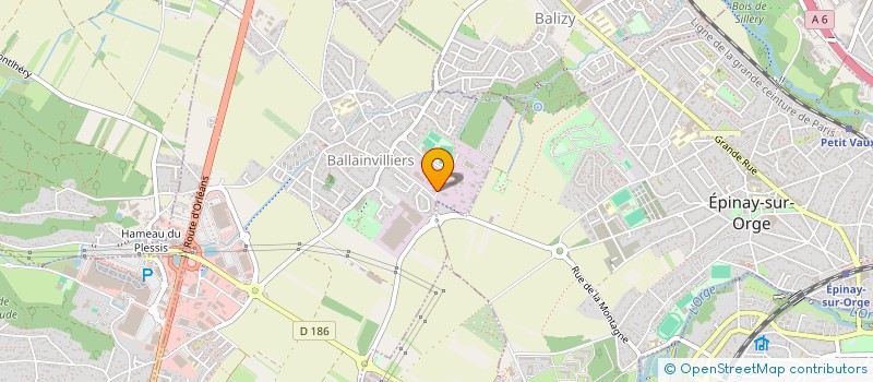 localisation de l'entreprise LA RUCHE VERTE  BALLAINVILLIERS