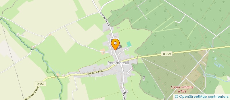 localisation de l'entreprise LA RUCHE VERTE à POMMEREUIL