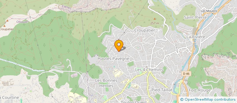 localisation de l'entreprise LA RUCHETTE  TOULON