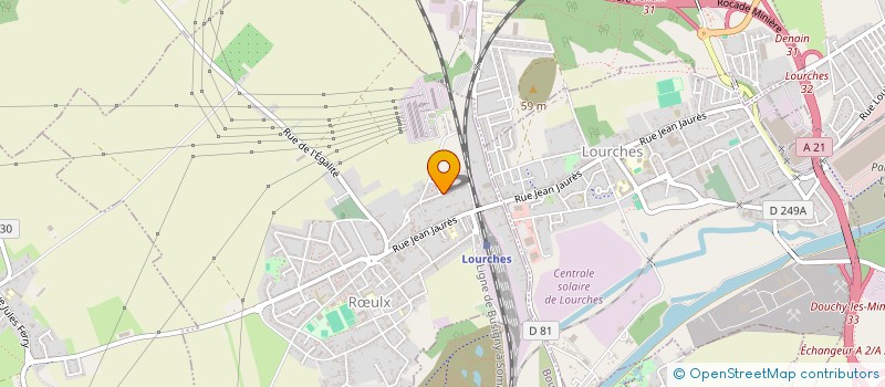 localisation de l'entreprise LA RUDOPA à RŒULX