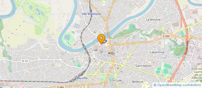 localisation de l'entreprise LA RUE BLEUE  ALBI