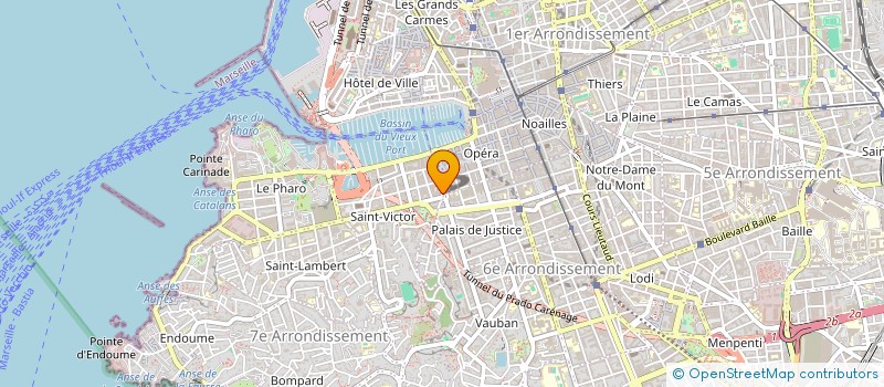 localisation de l'entreprise LA RUE BRIQUE à MARSEILLE