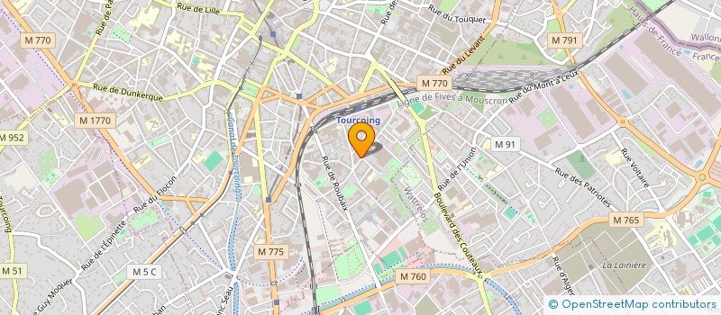 localisation de l'entreprise LA RUE C'EST NOUS à TOURCOING