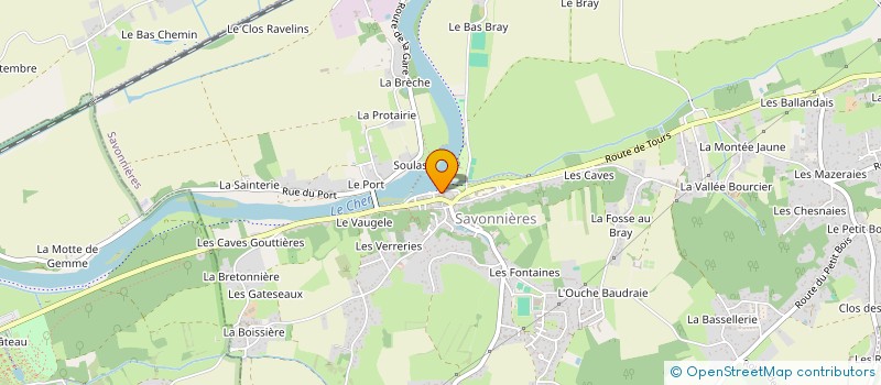 localisation de l'entreprise LA RUE CHAUDE  SAVONNIERES