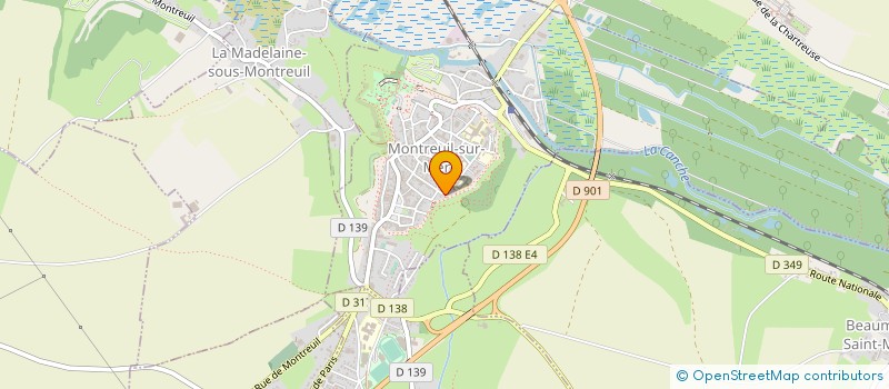 localisation de l'entreprise LA RUE DU CLAPE EN BAS  MONTREUIL-SUR-MER