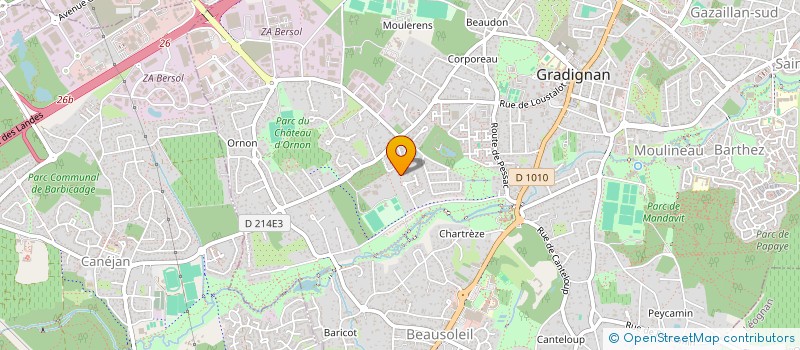 localisation de l'entreprise LA RUE DU QUAI  GRADIGNAN