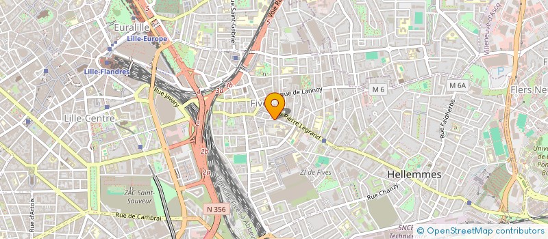 localisation de l'entreprise LA RUE EST VERS L ART à LILLE