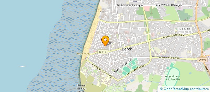 localisation de l'entreprise LA RUE GOURMANDE à BERCK