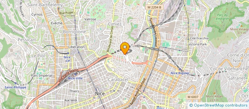 localisation de l'entreprise LA RUE PENSE  NICE