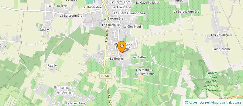 localisation de l'entreprise LA RUE RALE  BEAUMONT-EN-VERON