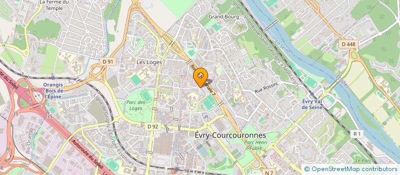 localisation de l'entreprise LA RUEE VERS L'AUTRE  EVRY-COURCOURONNES