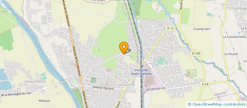 localisation de l'entreprise LA RUELLE  VEAUCHE