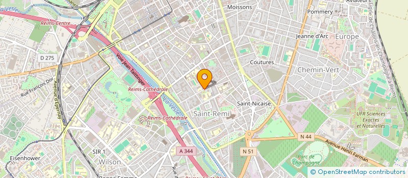 localisation de l'entreprise LA RUELLE  REIMS